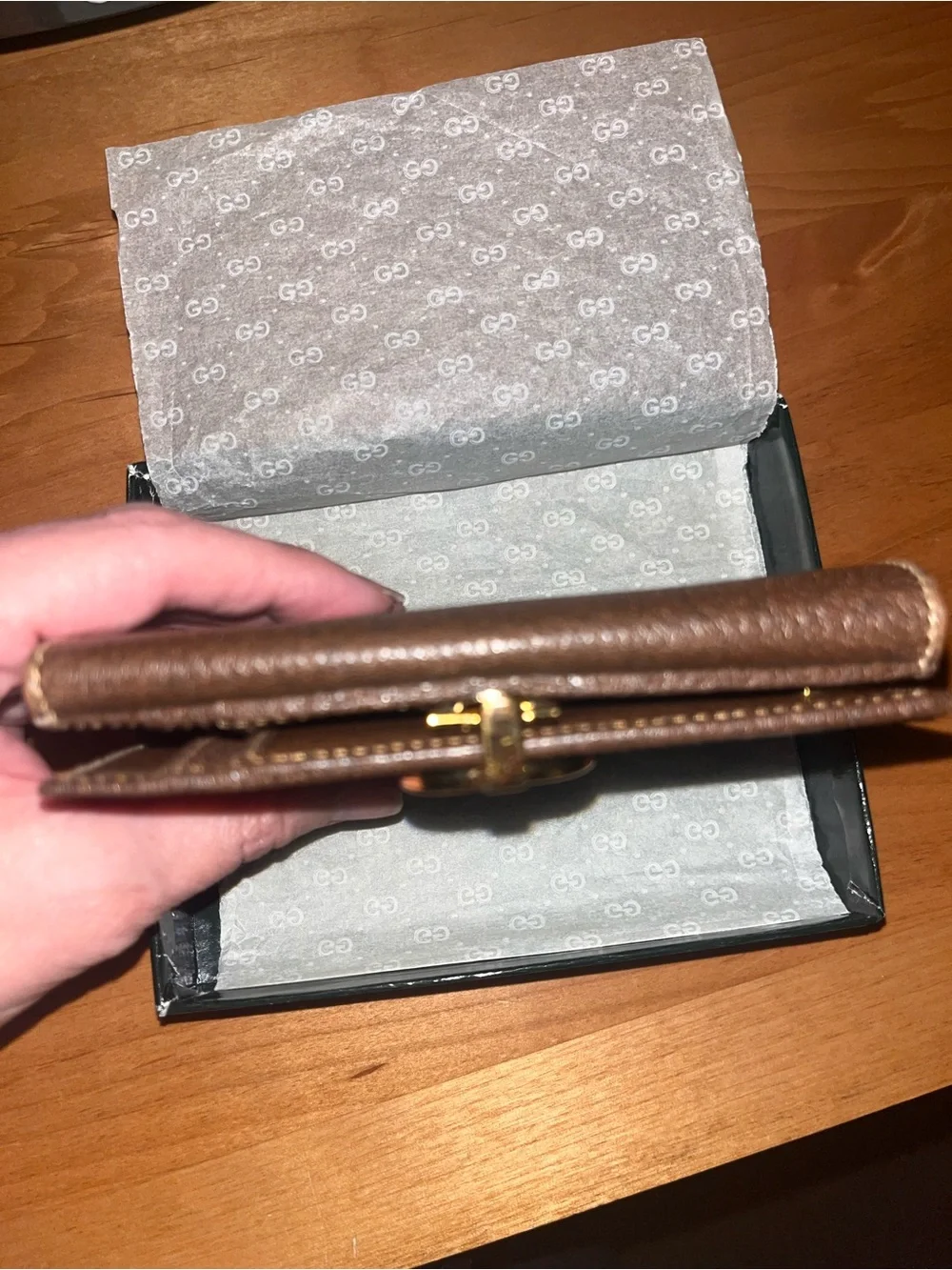 Gucci leather Wallet New W/ Box - Picture 3 of 7